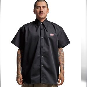 WILLY CHAVARRIA NEW IN BAG NEVER WORN PACHUCO WORK SHIRT - large black